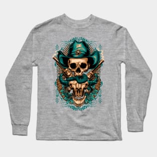 Cowboy Skull Long Sleeve T-Shirt